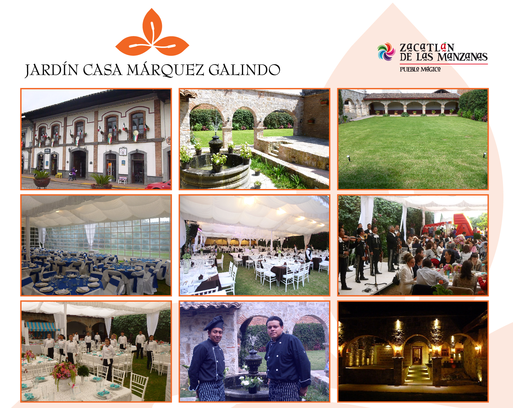 Jardin para eventos